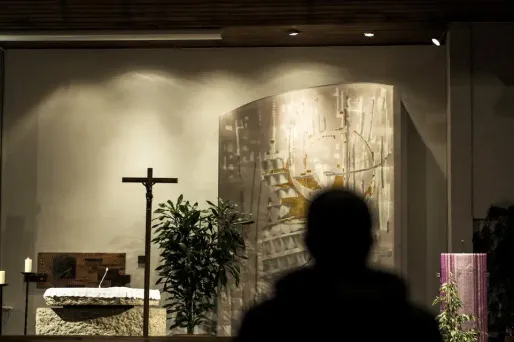 eglise de Sainte-Foy-lès-Lyon crédit : JEFF PACHOUD / AFP - 1280