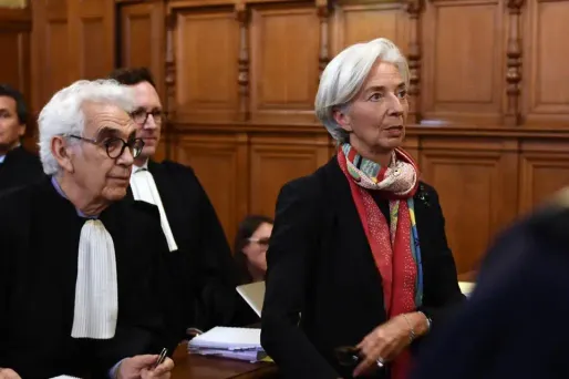 Christine Lagarde à l'ouverture de son procès