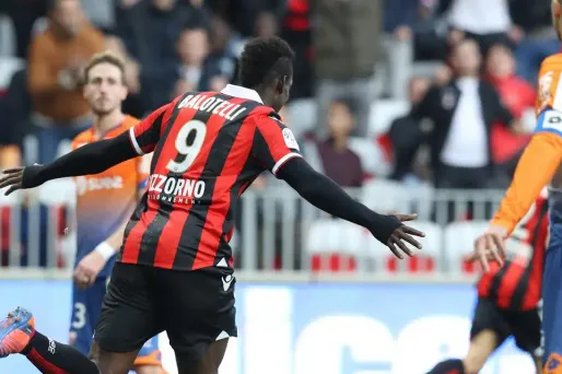 Mario Balotelli a inscrit huit buts en autant matches joués en Ligue 1 cette saison.