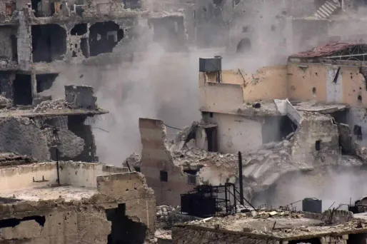 Les bombardements ont réduit Alep à l'état de champ de ruines.