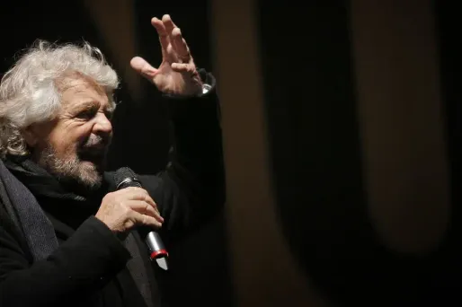 Beppe Grillo, mouvement 5 étoiles crédit : MARCO BERTORELLO / AFP - 1280