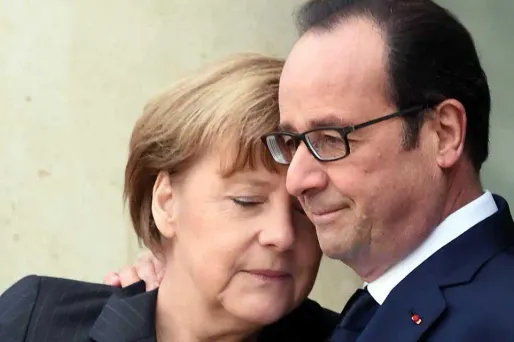 Finies les disputes pour le couple "Merkhollande"