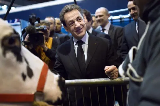 Nicolas Sarkozy au Salon de l'agriculture 2012.