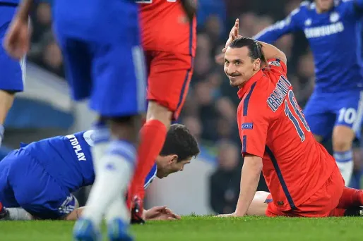 Zlatan Ibrahimovic et les "onze bébés" de Chelsea