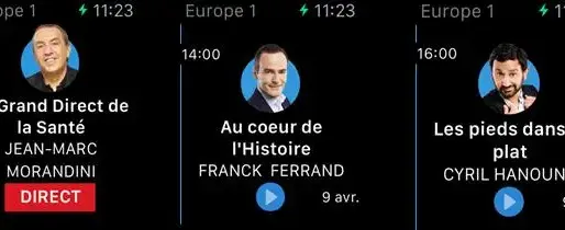 Europe 1 sur l’Apple Watch dès son lancement le 24 avril
