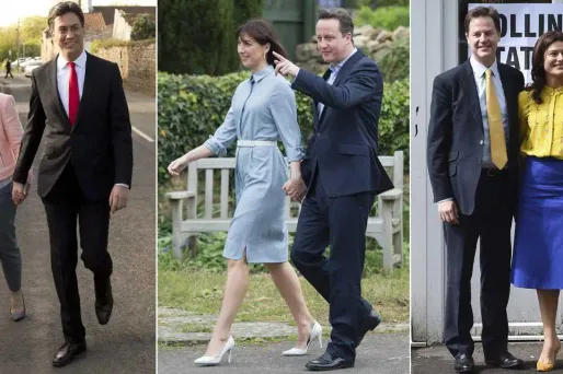 AFP Elections grande bretagne cameron miliban clegg 07.05