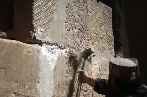 Destruction de patrimoine en Irak par les djihadistes de l'Etat islamique - 1280x640