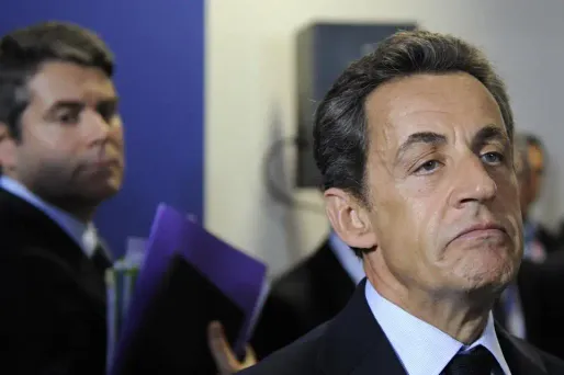 Franck Louvrier avec Nicolas Sarkozy (1280x640) Eric FEFERBERG/AFP