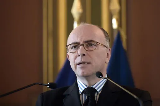 Bernard Cazeneuve lors d'un discours à Marseille le 3 avril 2015.