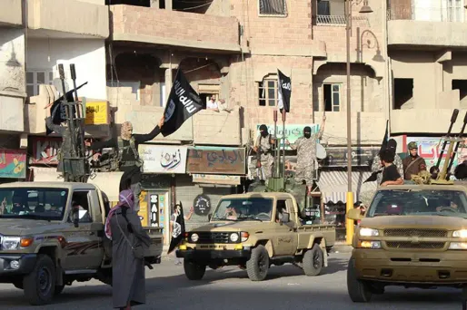 La ville de Raqqa, en Syrie, contrôlée par l'Etat islamique.