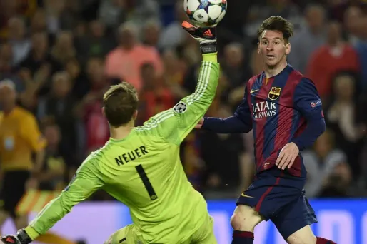Lionel Messi face au Bayern Munich (1280x640) Lluis Gene /AFP