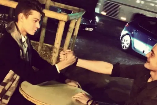 Les fils de Sarkozy et Trierweiler trinquent à leur réconciliation