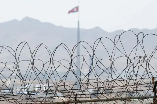 La zone démilitarisée à la frontière de la Corée du Nord et de la Corée du Sud.