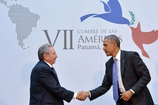 Raul Castro et Barack Obama en avril 2015.