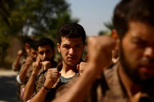 Des combattants rebelles syriens.