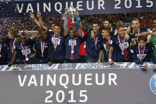 Le PSG vainqueur de la Coupe de France en 2015 annonce un don d'un million d'euros pour les réfugiés