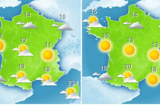 La météo du lundi 19 octobre : grisaille au nord de la Loire, éclaircies ailleurs