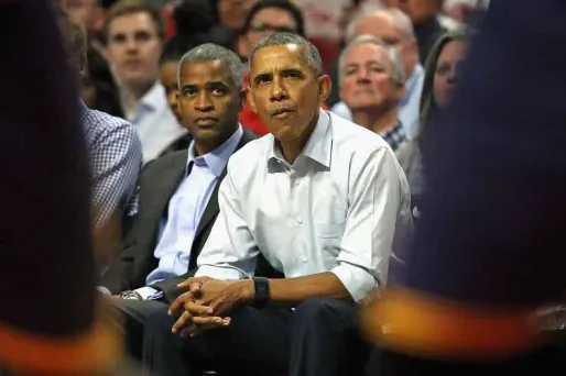 Barack Obama NBA Bulls JONATHAN DANIEL / GETTY IMAGES NORTH AMERICA / AFP