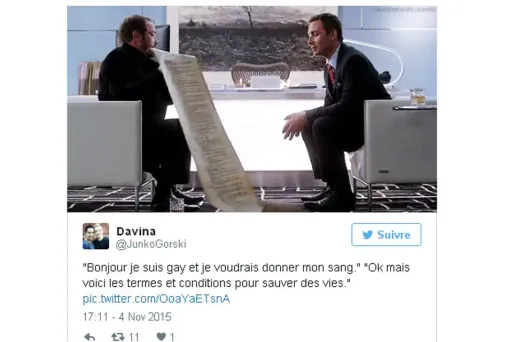 Don du sang ouvert aux homosexuels : une abstinence qui émousse les internautes