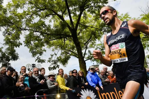 Yohann Diniz, ici lors des derniers championnats d'Europe, se dit "satisfait" des recommandations de l'AMA. (1280x640) Michael BUHOLZER/AFP