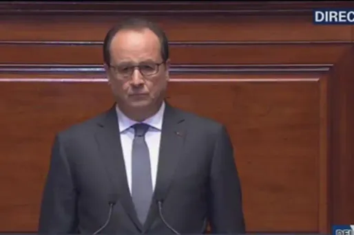 Hollande Congrès, image BFM