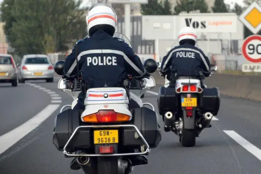 Des motards de la police