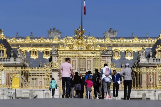 Le château de Versailles.