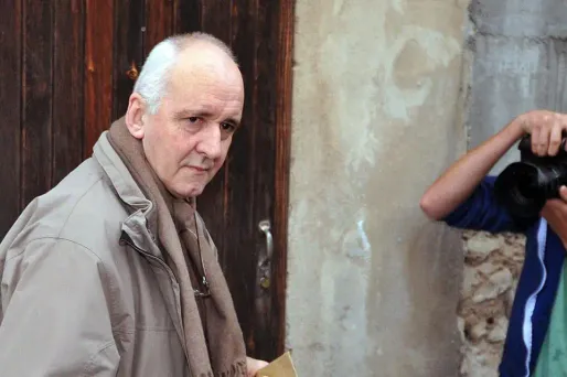 Dany Leprince lors de sa libération sous caution en 2012.