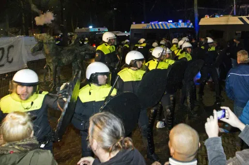 La manifestation a eu lieu à Geldermalsen, dans l'est du pays.