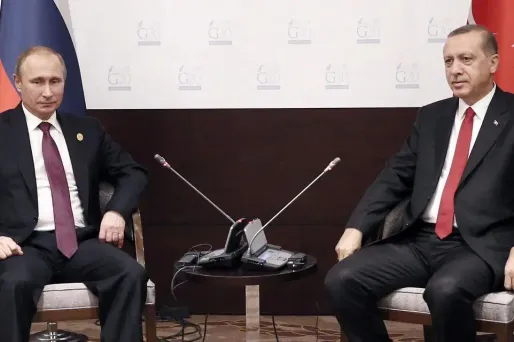 Vladimir Poutine et Recep Tayyip Erdogan