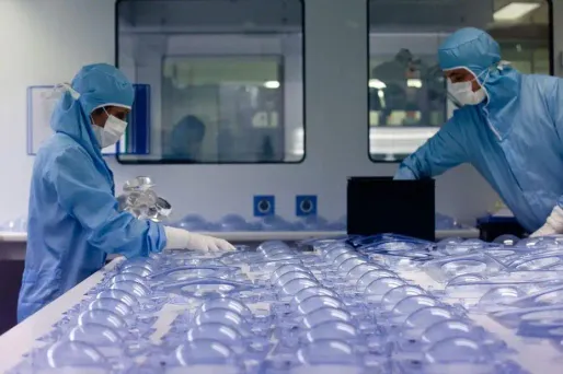 Photo prise dans les locaux de l'entreprise PIP.