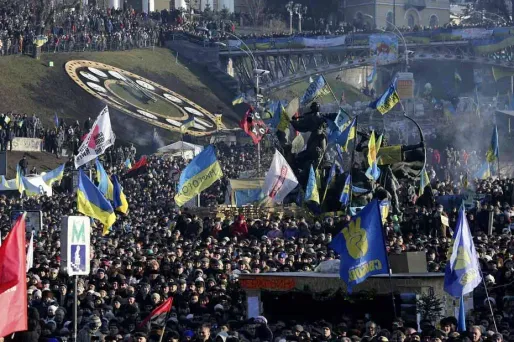 Plusieurs dizaines de manifestants ont pris le contrôle du ministère de la Justice dimanche soir dans le centre de Kiev