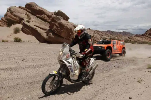 Dakar : un motard belge se tue sur la 5e étape