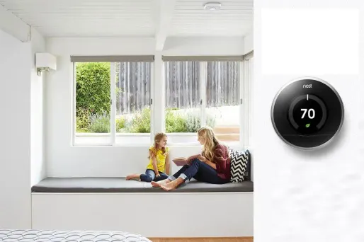 Avec ses capteurs, Nest peut mesurer la température et être contrôlé à distance par son utilisateur via smartphone ou tablette.