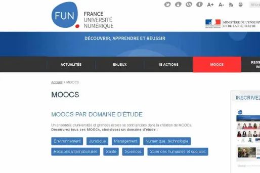 Gros succès pour les Moocs français