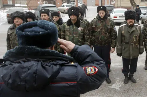 JO : des cosaques dans les rues de Sotchi