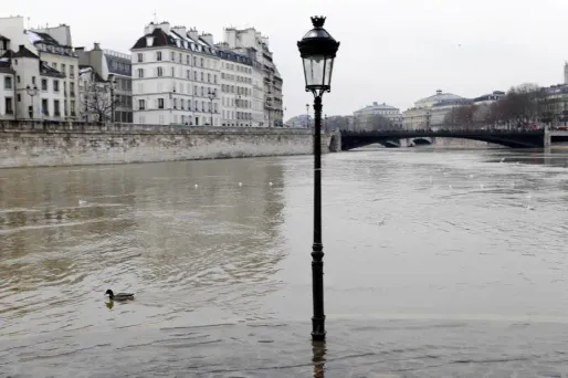 "Il semblerait que les protections (contre les crues de la Seine) ne soient pas au niveau des standards d'autres pays de l'OCDE comparables, notamment en Europe", tranche un rapport de l'OCDE.