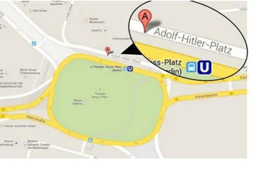 Une "Place Adolf Hitler" à Berlin sur Google Maps