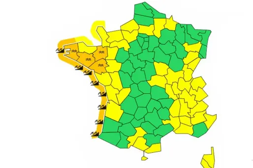 8 départements du littoral atlantique en alerte vagues