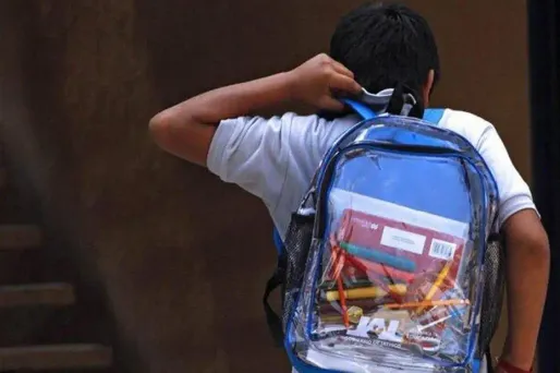 Ces cartables permettent au personnel de l'établissement de vérifier que les élèves n'entrent pas avec armes ou drogue.