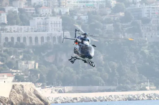 Photo d'illustration : démonstration d'un hélicoptère de la gendarmerie.