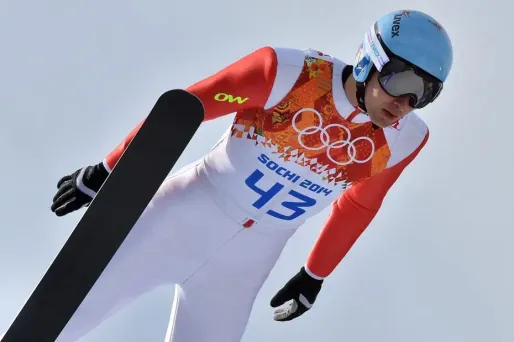 Jason lamy-Chappuis et les Tricolores sont quatrièmes après l'épreuve de saut, jeudi, à Sotchi.