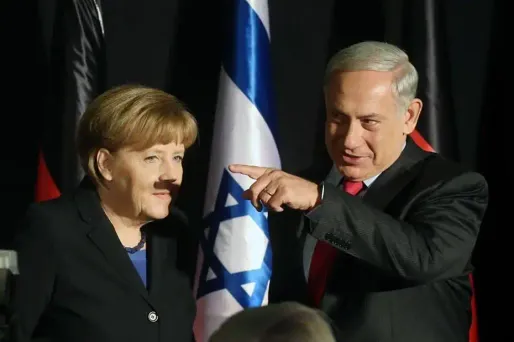 L'embarrassante photo d'Angela Merkel en Israël