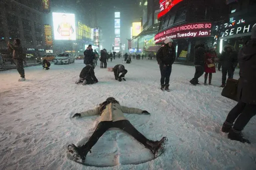 Le nord-est des États-Unis sous la neige
