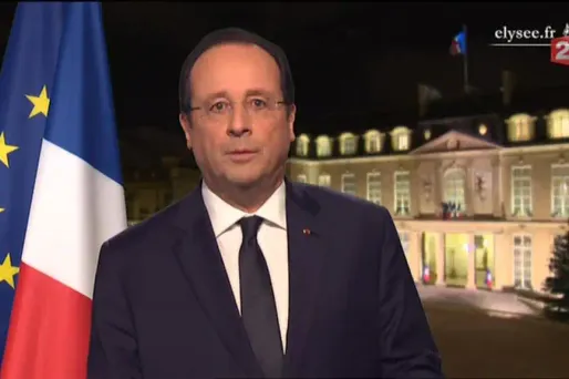 Les vœux très politiques de Hollande