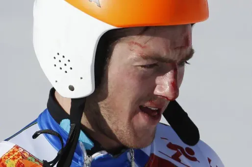 JO de Sotchi : grosse chute en descente