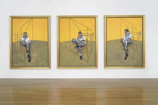 Trois études de Lucian Freud, de Francis Bacon.