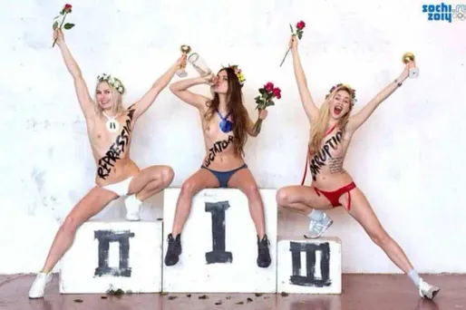 Les Femen font elles aussi les JO de Sotchi