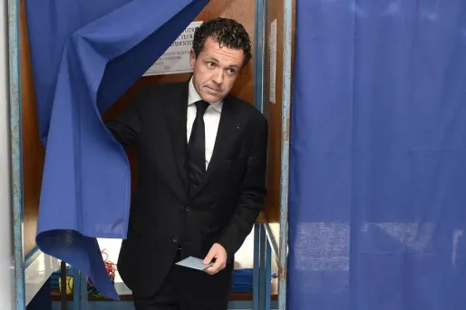 Christophe Béchu, tête de liste UMP à Angers.