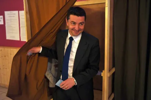 Gaël Perdriau, tête de liste UMP à Saint-Etienne.